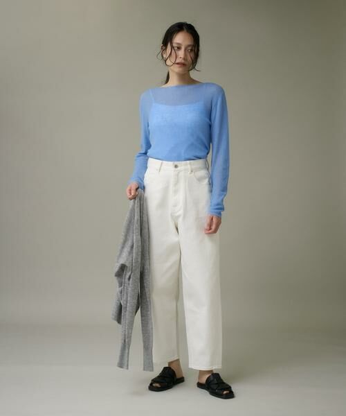 I.T.'S. international / イッツインターナショナル その他パンツ | ホワイトデニムバレルレッグパンツ | 詳細2