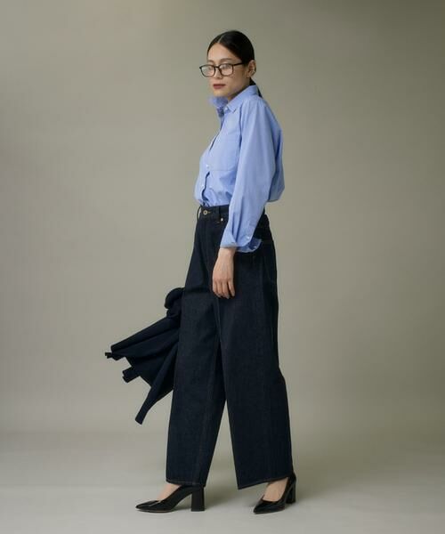 I.T.'S. international / イッツインターナショナル その他パンツ | 反応染デニムワイドパンツ | 詳細6