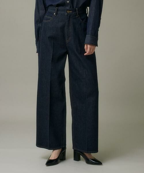 I.T.'S. international/イッツインターナショナル 反応染デニムワイドパンツ インディゴ9 11 I.T.'S. international/イッツインターナショナル 反応染デニムワイドパンツ インディゴ9 11