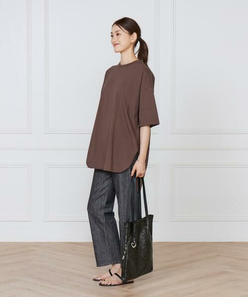 I.T.'S. international / イッツインターナショナル Tシャツ | ラウンドヘムカットプルオーバー | 詳細7