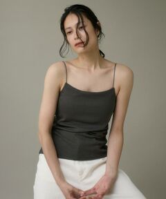 I.T.'S. international / イッツインターナショナル カットソー | カップ付きキャミソール《スビン綿MIXフライス》