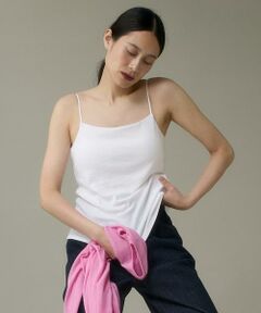 I.T.'S. international / イッツインターナショナル カットソー | カップ付きキャミソール《スビン綿MIXフライス》