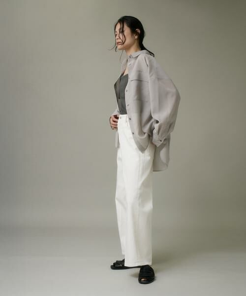 I.T.'S. international / イッツインターナショナル カットソー | カップ付きキャミソール《スビン綿MIXフライス》 | 詳細10