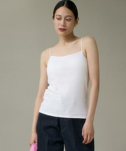 I.T.'S. international / イッツインターナショナル カットソー | カップ付きキャミソール《スビン綿MIXフライス》 | 詳細14