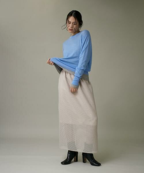 I.T.'S. international / イッツインターナショナル ロング・マキシ丈スカート | スクエアレーススカート | 詳細6
