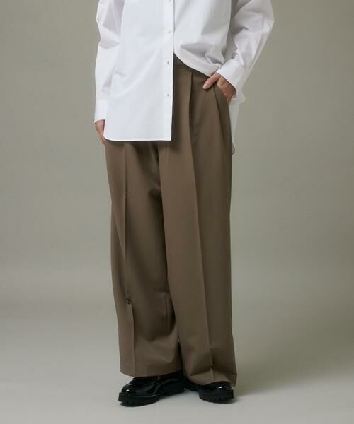 I.T.'S. international / イッツインターナショナル その他パンツ | タックワイドパンツ《TRストレッチ》 | 詳細1