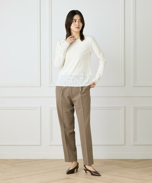 I.T.'S. international / イッツインターナショナル スラックス・ドレスパンツ | タックテーパードパンツ《TRストレッチ》 | 詳細11