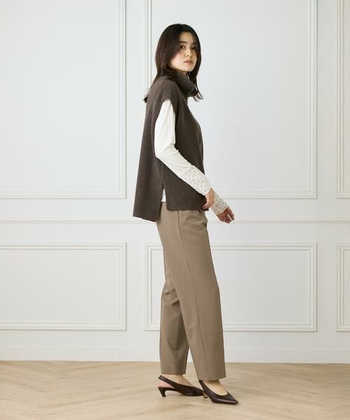 I.T.'S. international / イッツインターナショナル スラックス・ドレスパンツ | タックテーパードパンツ《TRストレッチ》 | 詳細13