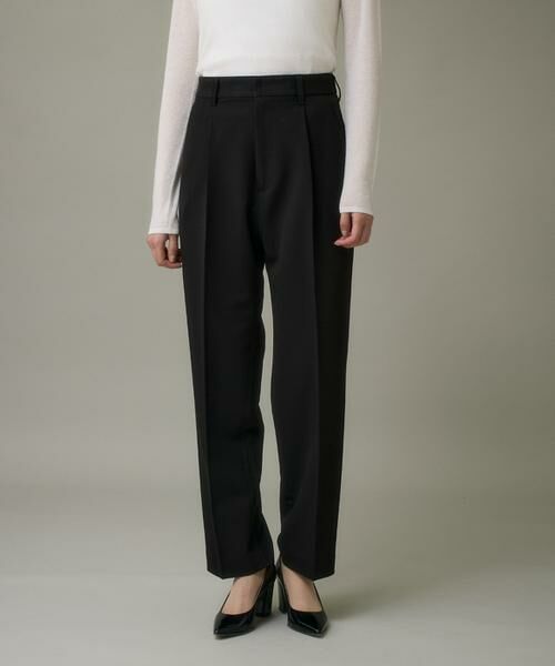 I.T.'S. international / イッツインターナショナル スラックス・ドレスパンツ | タックテーパードパンツ《TRストレッチ》 | 詳細14