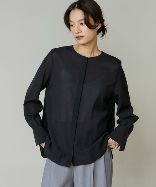 I.T.'S. international / イッツインターナショナル シャツ・ブラウス | シアーノーカラーブラウス | 詳細12