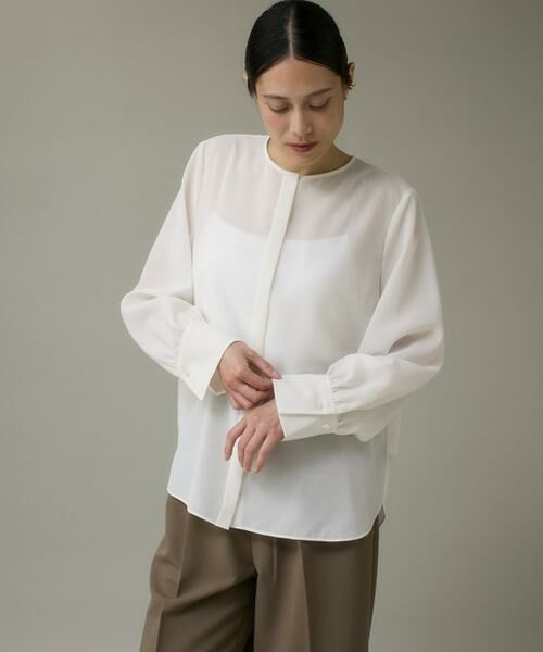 I.T.'S. international / イッツインターナショナル シャツ・ブラウス | シアーノーカラーブラウス | 詳細13