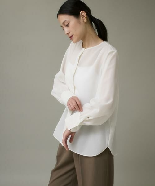 I.T.'S. international / イッツインターナショナル シャツ・ブラウス | シアーノーカラーブラウス | 詳細14