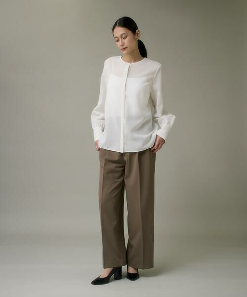 I.T.'S. international / イッツインターナショナル シャツ・ブラウス | シアーノーカラーブラウス | 詳細2