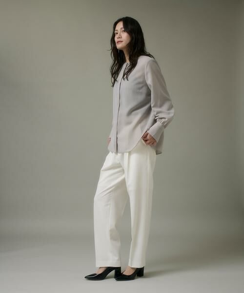 I.T.'S. international / イッツインターナショナル シャツ・ブラウス | シアーノーカラーブラウス | 詳細7