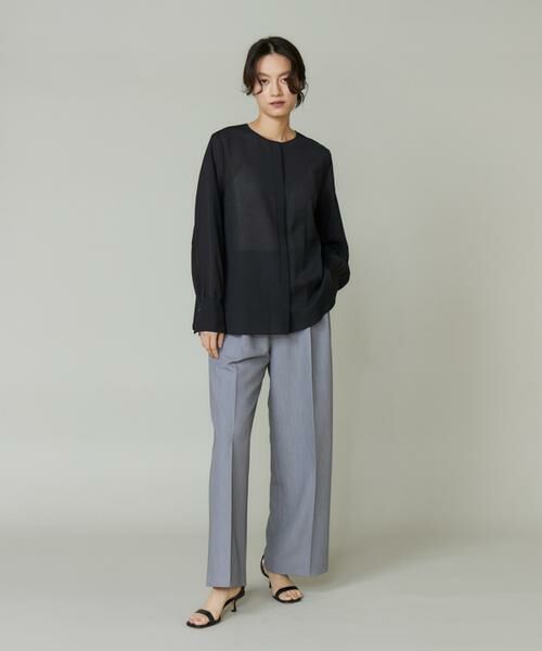 I.T.'S. international / イッツインターナショナル シャツ・ブラウス | シアーノーカラーブラウス | 詳細9