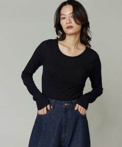 I.T.'S. international / イッツインターナショナル Tシャツ | シアーテレコクルーネックプルオーバー