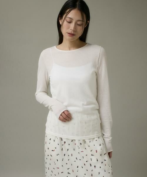 I.T.'S. international / イッツインターナショナル Tシャツ | シアーテレコクルーネックプルオーバー | 詳細10