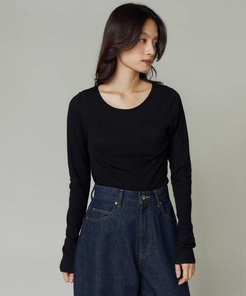 I.T.'S. international / イッツインターナショナル Tシャツ | シアーテレコクルーネックプルオーバー | 詳細8