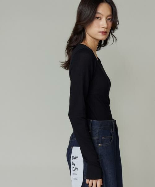 I.T.'S. international / イッツインターナショナル Tシャツ | シアーテレコクルーネックプルオーバー | 詳細9