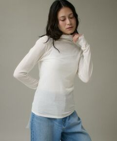 I.T.'S. international / イッツインターナショナル Tシャツ | シアーテレコハイネックプルオーバー