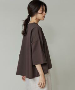 I.T.'S. international / イッツインターナショナル Tシャツ | ポンチ5分袖フレアー袖プルオーバー