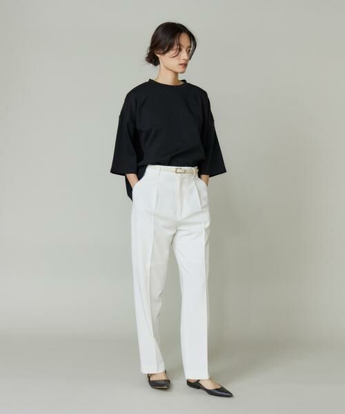 I.T.'S. international / イッツインターナショナル Tシャツ | ポンチ5分袖フレアー袖プルオーバー | 詳細11