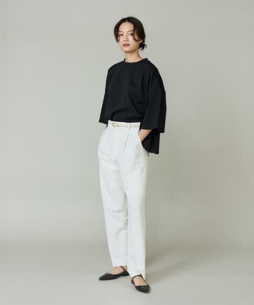 I.T.'S. international / イッツインターナショナル Tシャツ | ポンチ5分袖フレアー袖プルオーバー | 詳細12