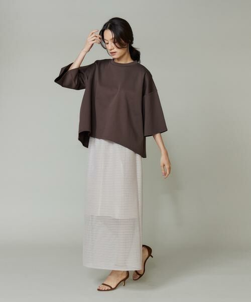 I.T.'S. international / イッツインターナショナル Tシャツ | ポンチ5分袖フレアー袖プルオーバー | 詳細13