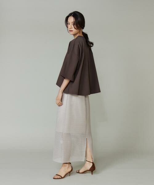 I.T.'S. international / イッツインターナショナル Tシャツ | ポンチ5分袖フレアー袖プルオーバー | 詳細14