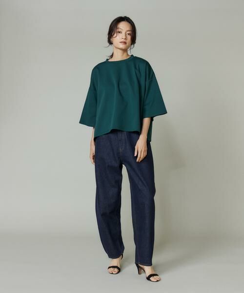 I.T.'S. international / イッツインターナショナル Tシャツ | ポンチ5分袖フレアー袖プルオーバー | 詳細2