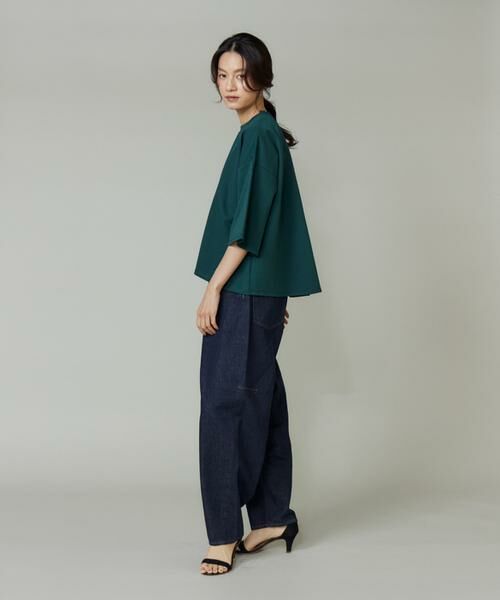 I.T.'S. international / イッツインターナショナル Tシャツ | ポンチ5分袖フレアー袖プルオーバー | 詳細4