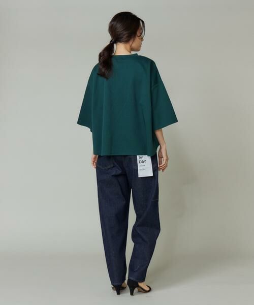 I.T.'S. international / イッツインターナショナル Tシャツ | ポンチ5分袖フレアー袖プルオーバー | 詳細5