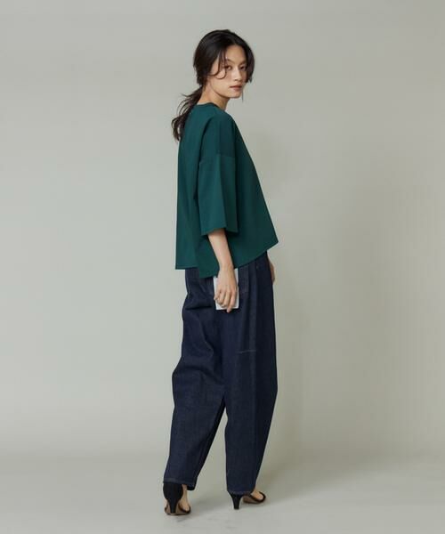 I.T.'S. international / イッツインターナショナル Tシャツ | ポンチ5分袖フレアー袖プルオーバー | 詳細6