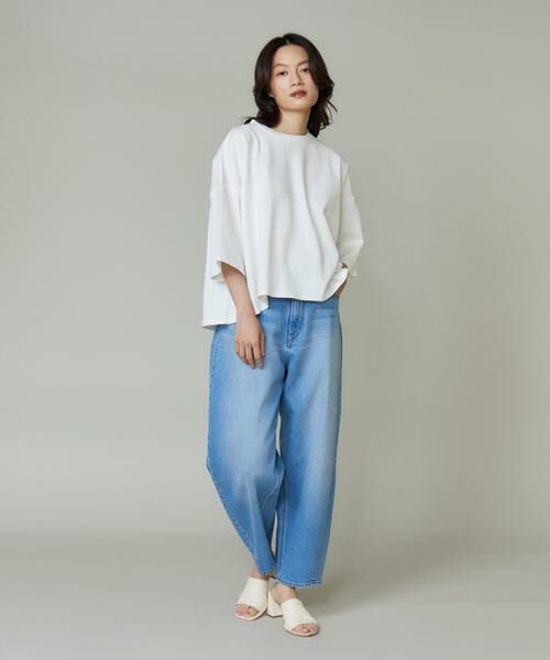 I.T.'S. international / イッツインターナショナル Tシャツ | ポンチ5分袖フレアー袖プルオーバー | 詳細7