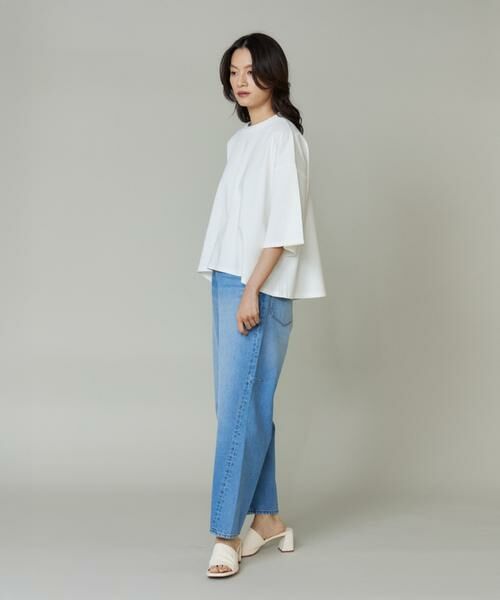 I.T.'S. international / イッツインターナショナル Tシャツ | ポンチ5分袖フレアー袖プルオーバー | 詳細8