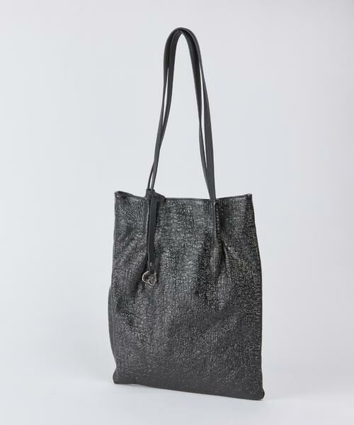 I.T.'S. international / イッツインターナショナル トートバッグ | メタリックツマミハンドルフラットトートバッグ/A4対応《COOCO/クーコ》 | 詳細1