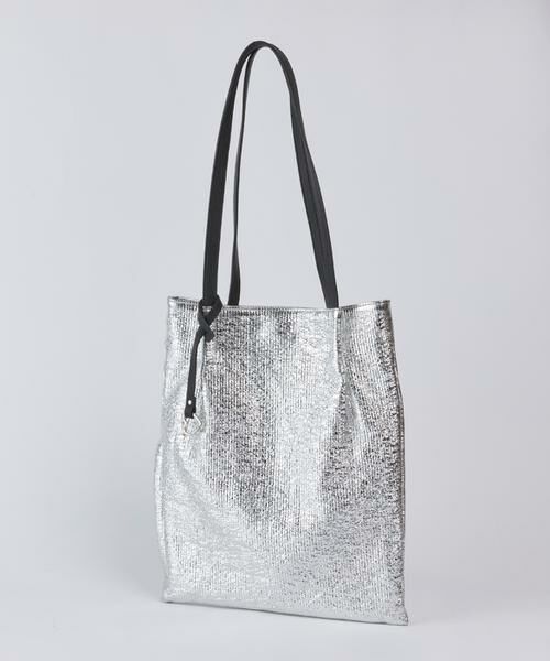 I.T.'S. international / イッツインターナショナル トートバッグ | メタリックツマミハンドルフラットトートバッグ/A4対応《COOCO/クーコ》 | 詳細10
