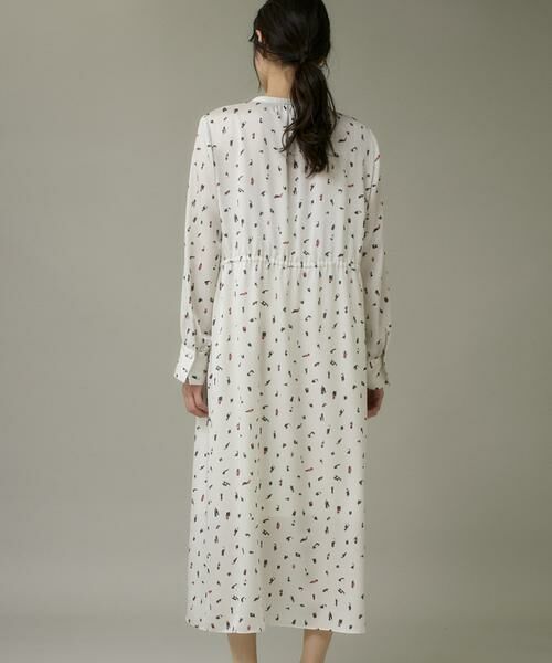 I.T.'S. international / イッツインターナショナル ミニ丈・ひざ丈ワンピース | ブラッシュドットプリントワンピース | 詳細14