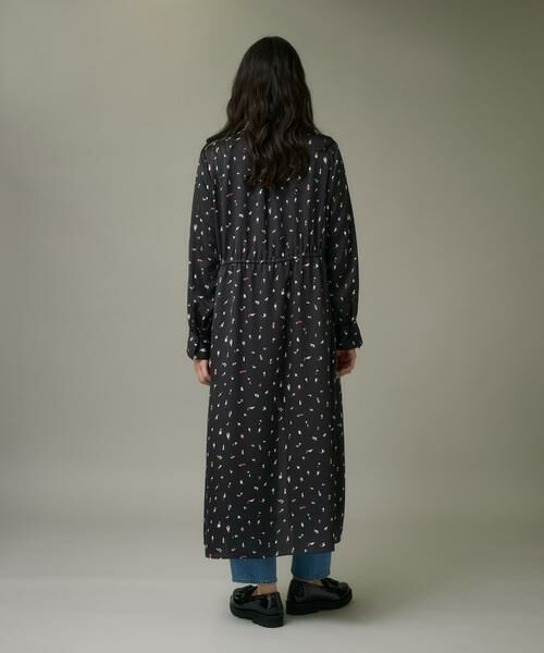 I.T.'S. international / イッツインターナショナル ミニ丈・ひざ丈ワンピース | ブラッシュドットプリントワンピース | 詳細9