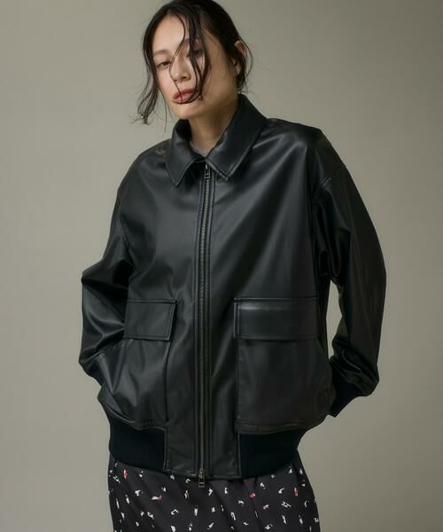 I.T.'S. international / イッツインターナショナル ブルゾン | フェイクレザーブルゾン | 詳細1