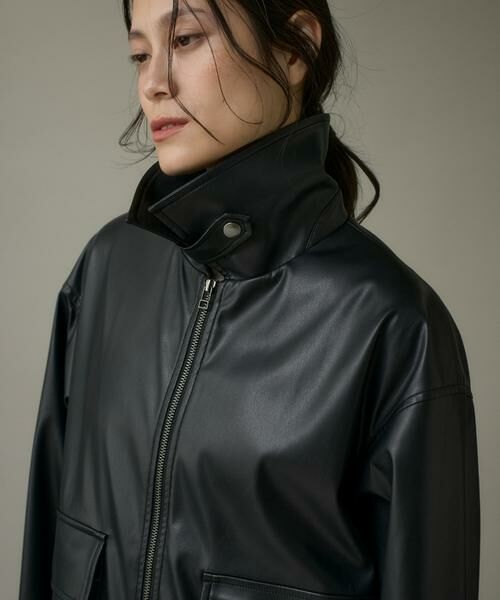 I.T.'S. international / イッツインターナショナル ブルゾン | フェイクレザーブルゾン | 詳細10