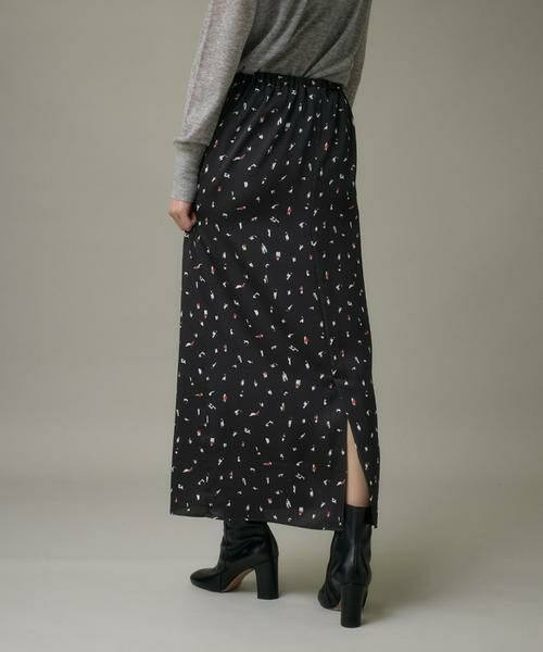 I.T.'S. international / イッツインターナショナル ロング・マキシ丈スカート | ブラッシュドットプリントスカート | 詳細14