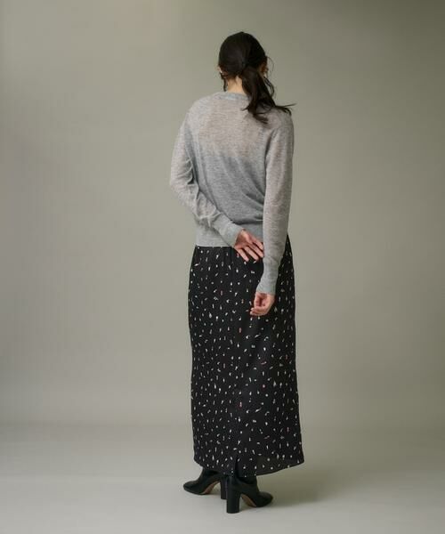 I.T.'S. international / イッツインターナショナル ロング・マキシ丈スカート | ブラッシュドットプリントスカート | 詳細4