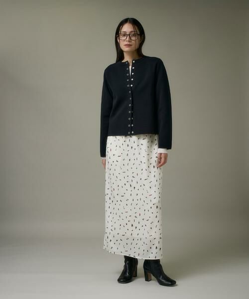 I.T.'S. international / イッツインターナショナル ロング・マキシ丈スカート | ブラッシュドットプリントスカート | 詳細8