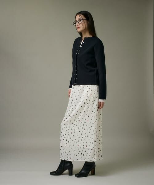 I.T.'S. international / イッツインターナショナル ロング・マキシ丈スカート | ブラッシュドットプリントスカート | 詳細9