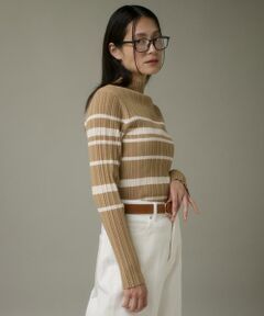 I.T.'S. international / イッツインターナショナル ニット・セーター | 変則リブハイネックプルオーバー《SMART CLEAN》