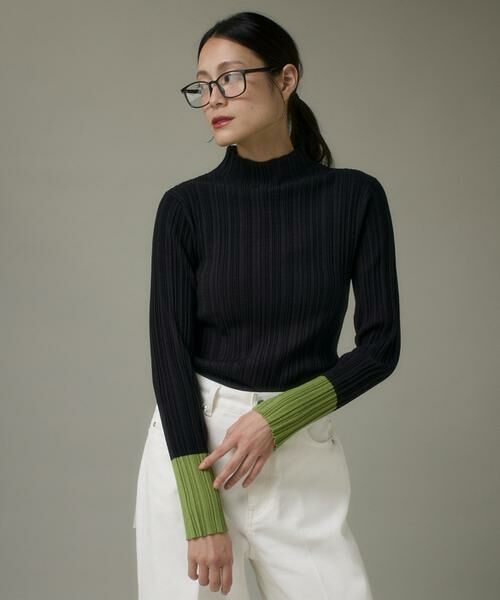 I.T.'S. international/イッツインターナショナル 変則リブハイネックプルオーバー《SMART CLEAN》 ブラック 11 I.T.'S. international/イッツインターナショナル 変則リブハイネックプルオーバー《SMART CLEAN》 ブラック 11