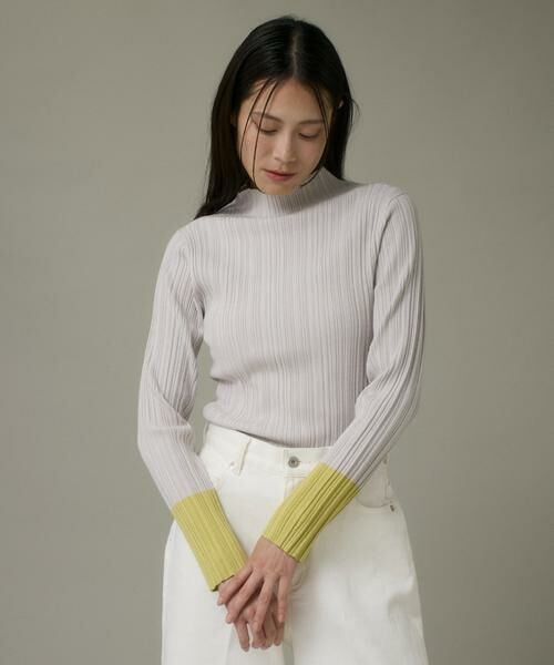 I.T.'S. international/イッツインターナショナル 変則リブハイネックプルオーバー《SMART CLEAN》 グレー1 11 I.T.'S. international/イッツインターナショナル 変則リブハイネックプルオーバー《SMART CLEAN》 グレー1 11