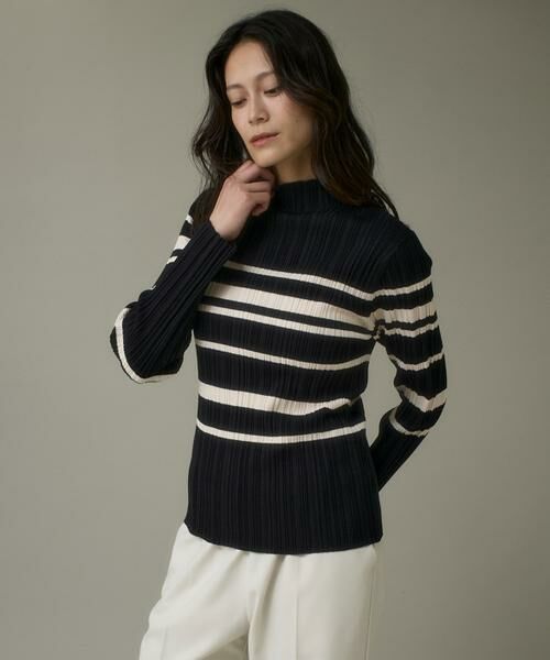 I.T.'S. international / イッツインターナショナル ニット・セーター | 変則リブハイネックプルオーバー《SMART CLEAN》 | 詳細1