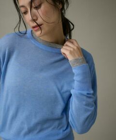 I.T.'S. international / イッツインターナショナル ニット・セーター | クルーネックニットプルオーバー《Melty air wool》